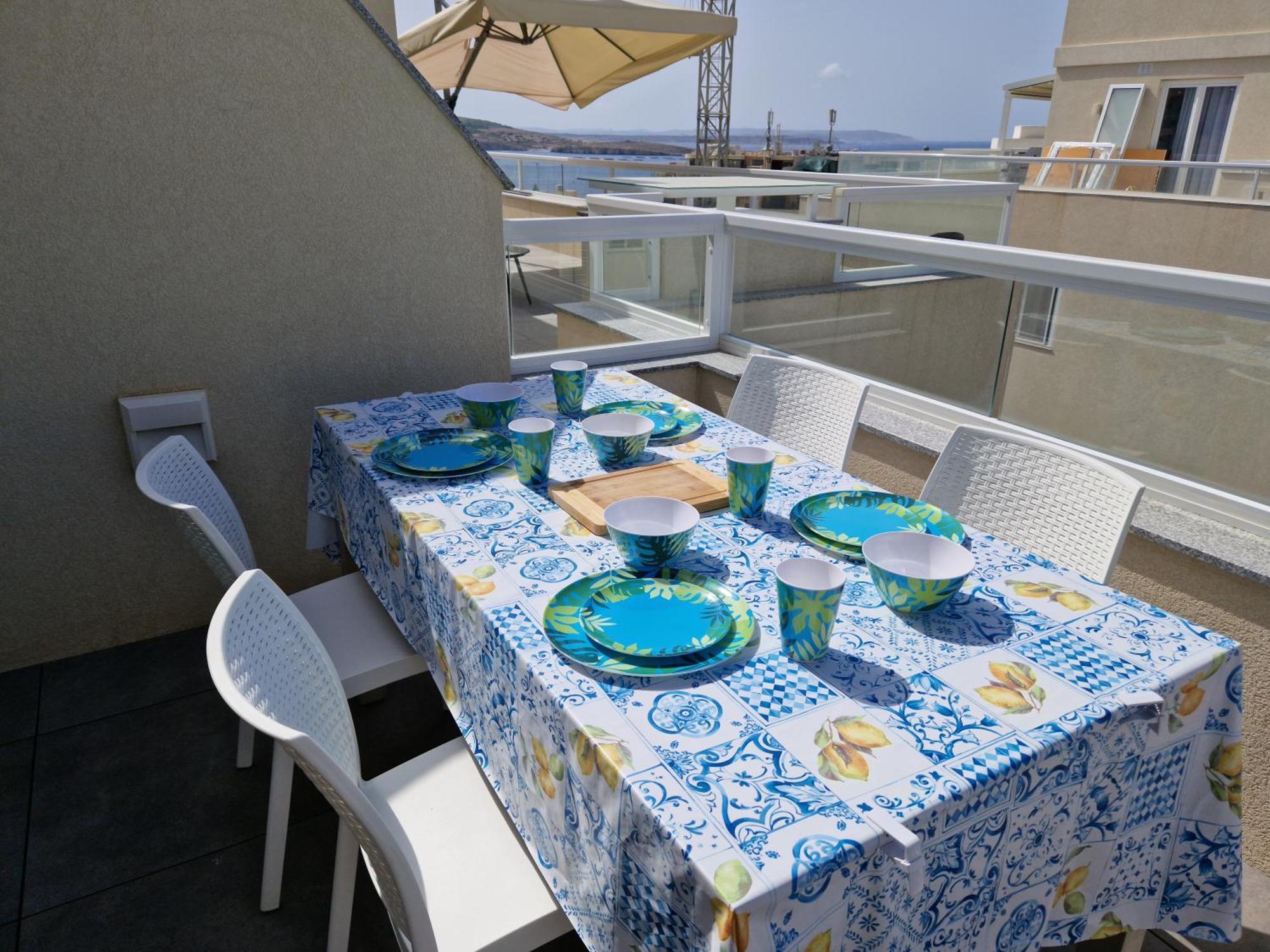 Sea View New Penthouse Terrace & Garage Parking Apartment St. Paul's Bay Luaran gambar