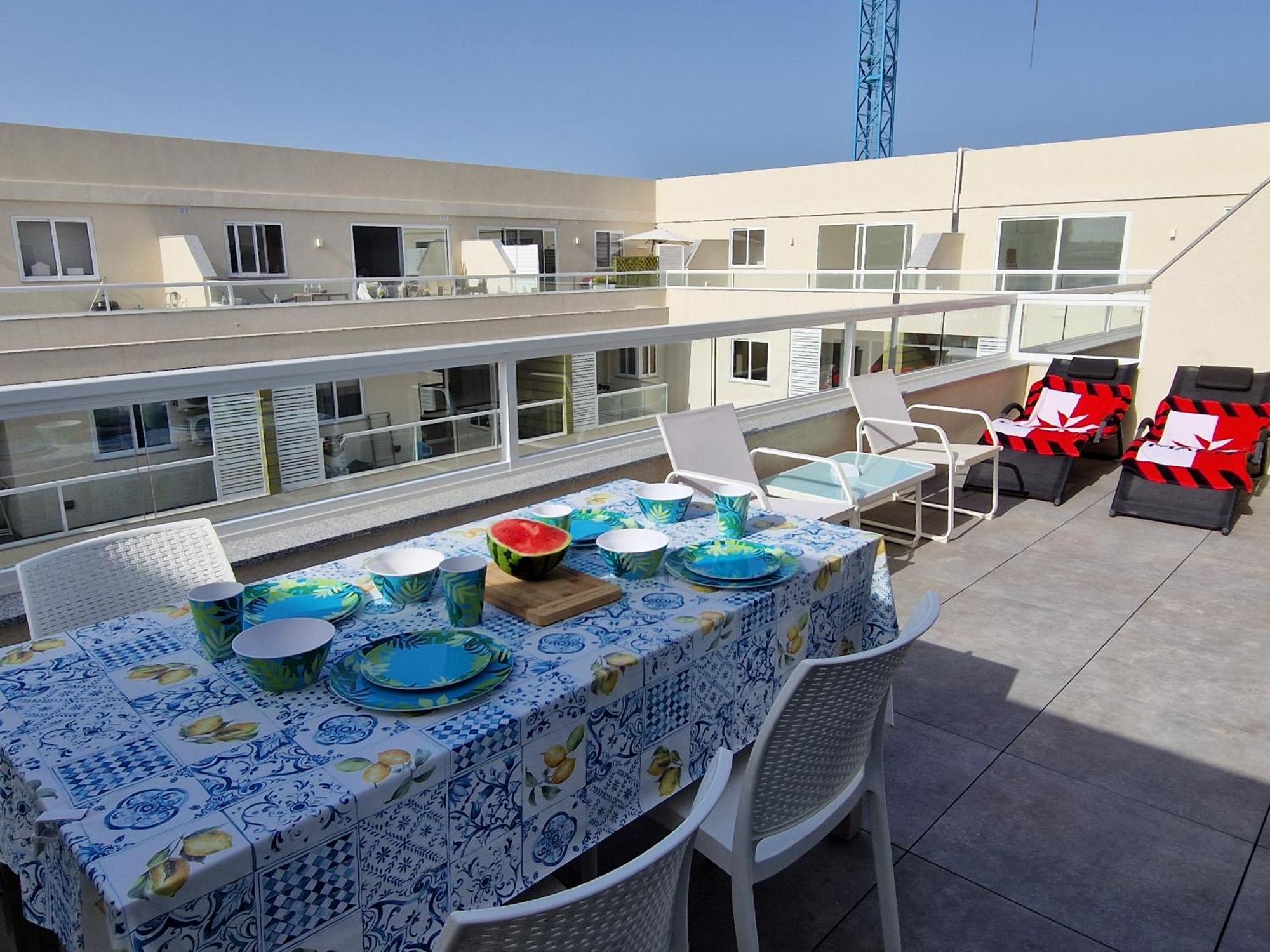 Sea View New Penthouse Terrace & Garage Parking Apartment St. Paul's Bay Luaran gambar