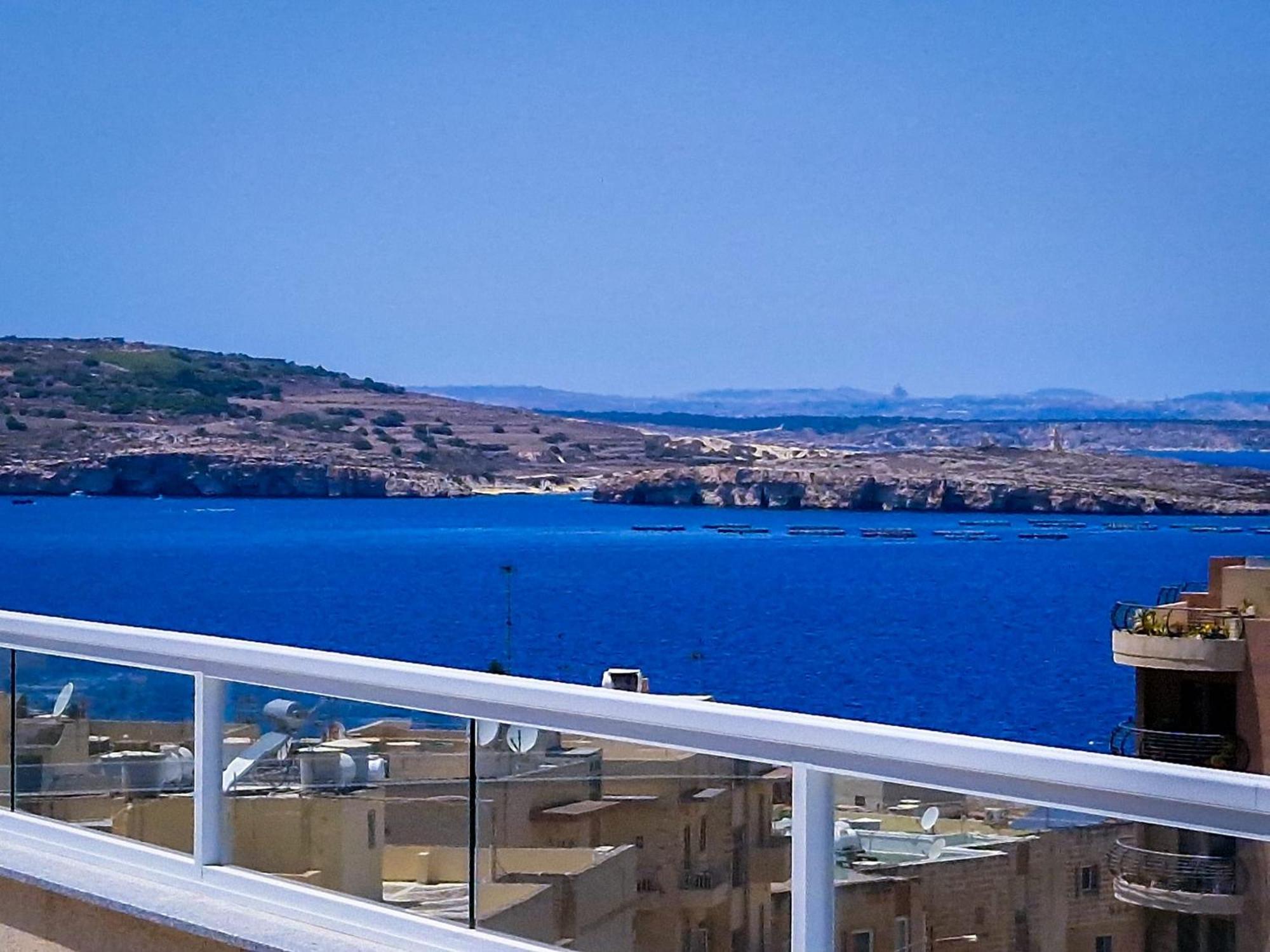 Sea View New Penthouse Terrace & Garage Parking Apartment St. Paul's Bay Luaran gambar